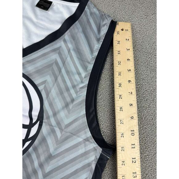 Brooklyn Nets Basketball Jersey Coyote Promotions Men L Front Print Gray - Picture 9 of 9